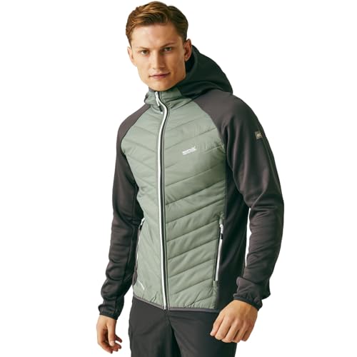 Regatta Andreson VIII Hybrid-Softshell-Jacke für Herren, leicht, Agave-Grün/Asche, Größe L von Regatta