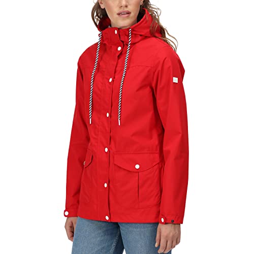 Regatta Bayarma Damen Jacke mit Kapuze, wasserdicht, rot, 36 Regatta Bayarma Damen Jacke mit Kapuze, wasserdicht, rot, 36 von Regatta
