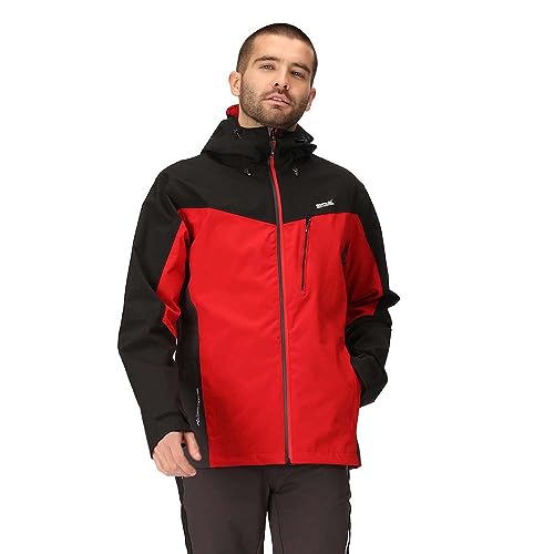 Regatta Birchdale Outdoorjacke Regenjacke Wasserdicht und Winddicht Herren, Größe:XXL, Farbe:Rot Regatta Birchdale Outdoorjacke Regenjacke Wasserdicht und Winddicht Herren, Größe:XXL, Farbe:Rot von Regatta
