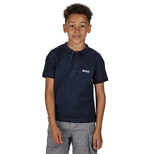 Regatta Bosley Iii Unisex-Kinder-T-Shirt, Baumwolle, Bedruckt 3XL Dunkles Jeansblau von Regatta