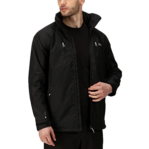 Regatta Calderdale IV wasserdichte Shell-Jacke mit Netzfutter, verborgene Kapuze und Reißverschlusstaschen Regatta Calderdale IV wasserdichte Shell-Jacke mit Netzfutter, verborgene Kapuze und Reißverschlusstaschen von Regatta