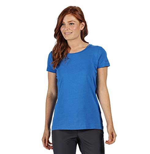 Regatta Damen Carlie' Active Coolweave Cotton Short Sleeve T-Shirt/Polos/Unterhemden, Blau (Strong Blue), 36 von Regatta