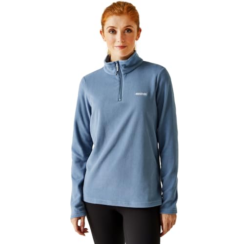 Regatta Damen Montes leichtes Fleece mit halbem Reißverschluss und Ministreifen-Mikrofleece aus 100% Polyester, perfekt zum Wandern, Spazierengehen und für Outdoor-Aktivitäten von Regatta