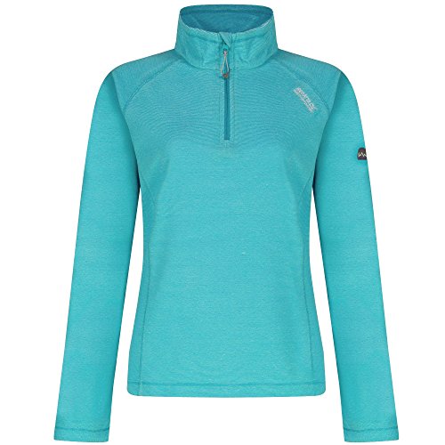 Regatta Damen Montes leichtes Fleece mit halbem Reißverschluss und Ministreifen-Mikrofleece aus 100% Polyester, perfekt zum Wandern, Spazierengehen und für Outdoor-Aktivitäten von Regatta