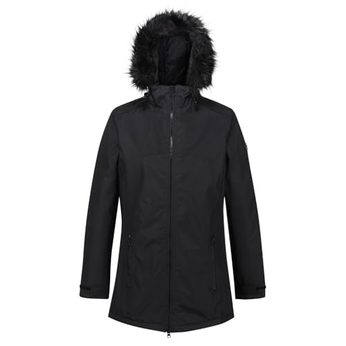 Regatta Damen Myla Waterproof Breathable Taped Seams Lined Insulated Jacket With Security Pocket Jacke, Schwarz, 38 EU von Regatta