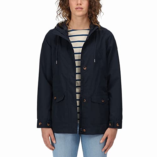 Regatta Damen Nahla wasserdichte Kapuzenjacke, navy, 40 Regatta Damen Nahla wasserdichte Kapuzenjacke, navy, 40 von Regatta