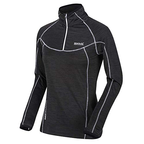 Regatta Damen Yonder Quick Dry Grid Fabric Performance Wicking Zip Neck Fleece T-Shirt/Polos/Wests XL Schwarz Regatta Damen Yonder Quick Dry Grid Fabric Performance Wicking Zip Neck Fleece T-Shirt/Polos/Wests XL Schwarz von Regatta