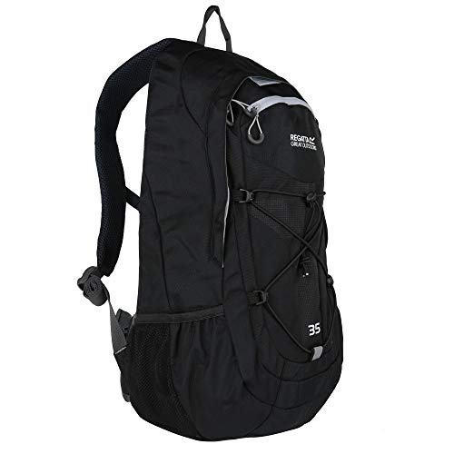 Regatta Herren Atholl Ii Rucksack, Schwarz und Leichter Stahl, 35L von Regatta