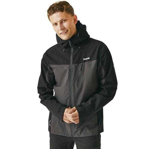 Regatta Herren Birchdale Waterproof Breathable Isotex Hi-tech Jacket Jacke, Aschgrau/Schwarz, M, xl von Regatta