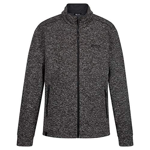 Regatta Herren Gerado Full-Zip Two-Tone Grid Knitted Ripstop Fleece, Schwarz, XXL Regatta Herren Gerado Full-Zip Two-Tone Grid Knitted Ripstop Fleece, Schwarz, XXL von Regatta