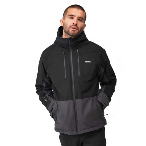 Regatta Herren Mens Highton III Stretch Waterproof Padded Jacket Coat Regenjacke, Black, 3XL Regatta Herren Mens Highton III Stretch Waterproof Padded Jacket Coat Regenjacke, Black, 3XL von Regatta