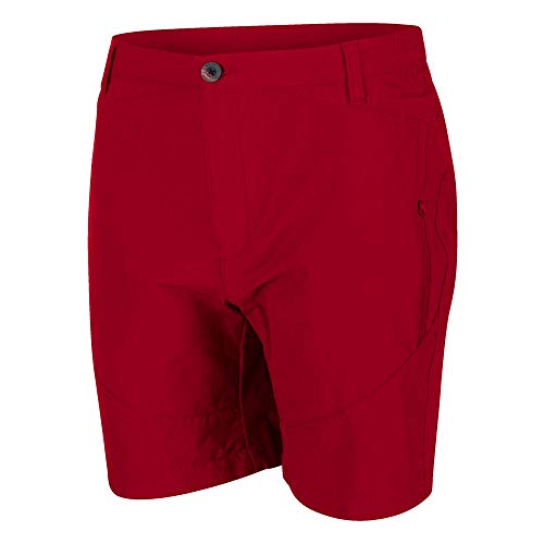 Regatta Herren Highton Mid' Multi Pocket Active Stretch Walking-Shorts, Delhi Red, 2XL von Regatta