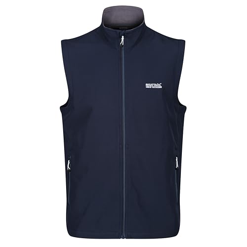 Regatta Herren Bradwell Iii' Full Zip Wind Resistant Softshell Gilet Bodywarmers, Navy, M, xl Regatta Herren Bradwell Iii' Full Zip Wind Resistant Softshell Gilet Bodywarmers, Navy, M, xl von Regatta
