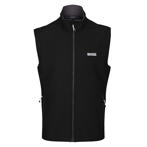 Regatta Herren Bradwell Iii' Full Zip Wind Resistant Softshell Gilet Bodywarmers, Black, 56 EU ( XL ) Regatta Herren Bradwell Iii' Full Zip Wind Resistant Softshell Gilet Bodywarmers, Black, 56 EU ( XL ) von Regatta