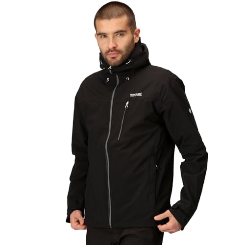 Regatta Herren Jacke, Black/Magnet, 56 von Regatta