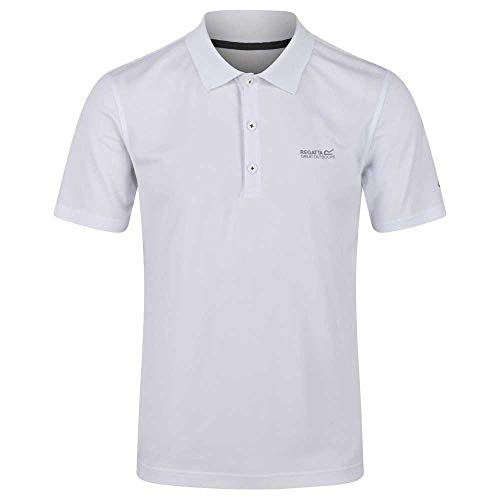 Regatta Herren Maverick V Moisture Wicking gewelltes Polo-Hemd - Weiß - S von Regatta