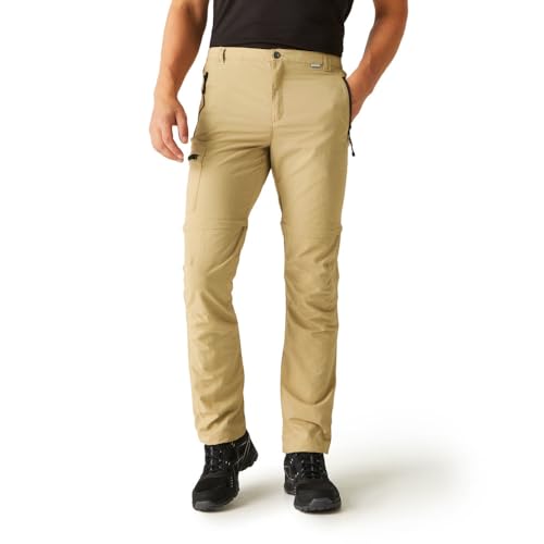 Regatta Herren Men's Leesville II Zip Off Walking Trousers Cargos, Oat, von Regatta