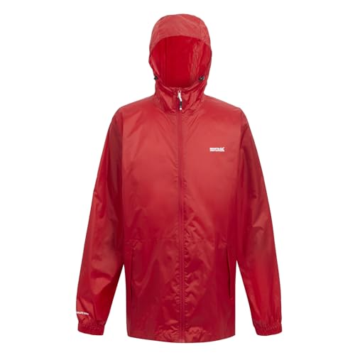 Regatta Herren Mens Waterproof Packaway Jacket Wasserdichte Shell-Jacke, Danger Red, von Regatta