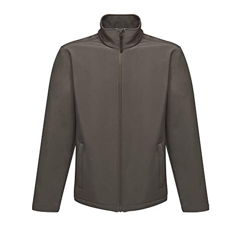 Regatta Herren Professionelle Reid Wasserabweisende und windabweisende Softshell-Jacke, Seal Grey (Schwarz), 4XL von Regatta