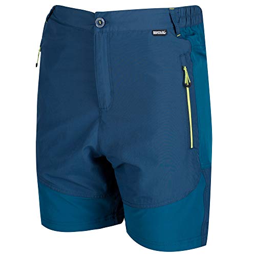 Regatta Herren Sungari Lightweight Water Repellent UV Protection Active Hiking Short, Majolica Blue/Sea Blue, 44-inch Regatta Herren Sungari Lightweight Water Repellent UV Protection Active Hiking Short, Majolica Blue/Sea Blue, 44-inch von Regatta