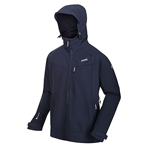 Regatta Hewitts VII Wasser- und Winddichte Softshell-Jacke für Herren, Navy Regatta Hewitts VII Wasser- und Winddichte Softshell-Jacke für Herren, Navy von Regatta