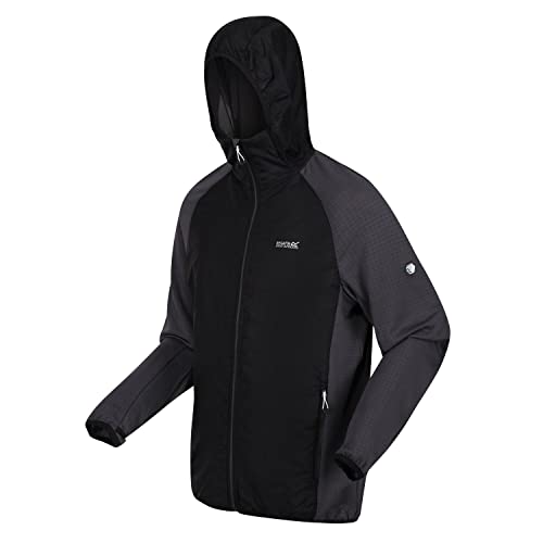 Regatta Highton Lite Hybrid Jacke/Fleecejacke für Herren, Größe:S, Farbe:Schwarz von Regatta