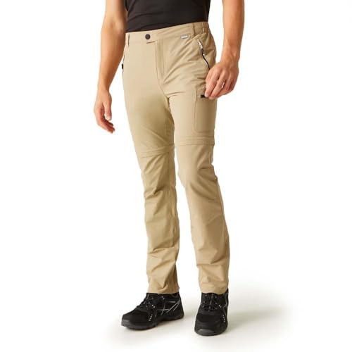 Regatta Highton Zip Off Wanderhose für Herren mit ISOFLEX-Stretchmaterial, perfekt zum Wandern, Spazierengehen und für Outdoor-Aktivitäten von Regatta