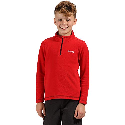 Regatta Hot Shot II Kinder Fleece-Jacke mit halbem Reißverschluss S Pepper von Regatta