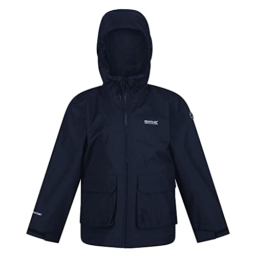 Regatta Hywell Kinder-Wasserdichte, bedruckte, mit Mesh gefütterte Kapuzenjacke. Mit DWR- und Hydrafort-Stoffen. Zum Spazieren und Wandern geeignet. Regatta Hywell Kinder-Wasserdichte, bedruckte, mit Mesh gefütterte Kapuzenjacke. Mit DWR- und Hydrafort-Stoffen. Zum Spazieren und Wandern geeignet. von Regatta