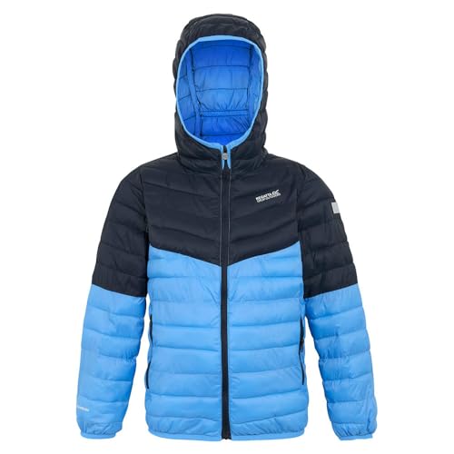 Regatta Kids' Hooded Hillpack III Jacket with premium recycled synthetic down insulation, perfect for walking, outdoor activities & everyday use von Regatta