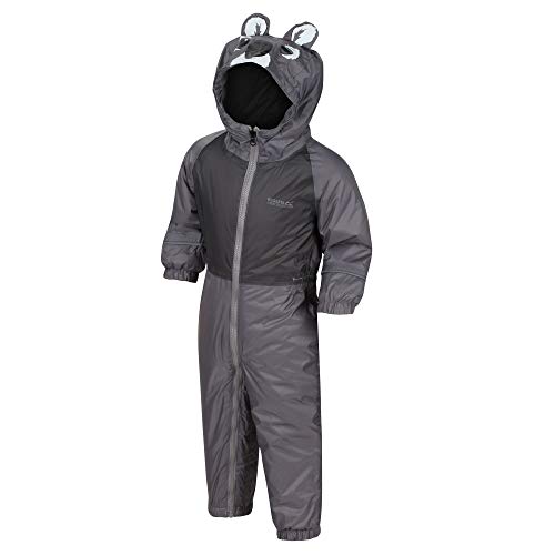 Regatta Kinder 'Mudplay Iii' Waterproof Insulated Reflective Suit Überhose, Grau, 24-36 Regatta Kinder 'Mudplay Iii' Waterproof Insulated Reflective Suit Überhose, Grau, 24-36 von Regatta