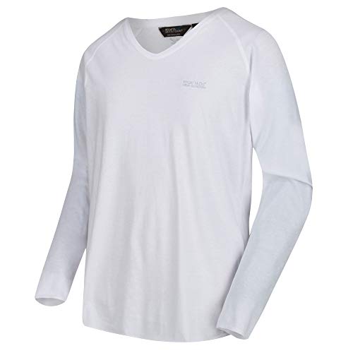 Regatta Kiro Coolweave Herren-T-Shirts, langärmelig, V-Ausschnitt, Jersey, langärmelig XL weiß Regatta Kiro Coolweave Herren-T-Shirts, langärmelig, V-Ausschnitt, Jersey, langärmelig XL weiß von Regatta