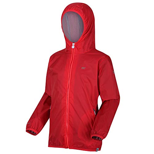 Regatta Lever II' Shell Jacke Leicht wasserdicht mit Kapuze, Jackets Waterproof Unisex Kinder, Coral Blush, 3-4 Regatta Lever II' Shell Jacke Leicht wasserdicht mit Kapuze, Jackets Waterproof Unisex Kinder, Coral Blush, 3-4 von Regatta