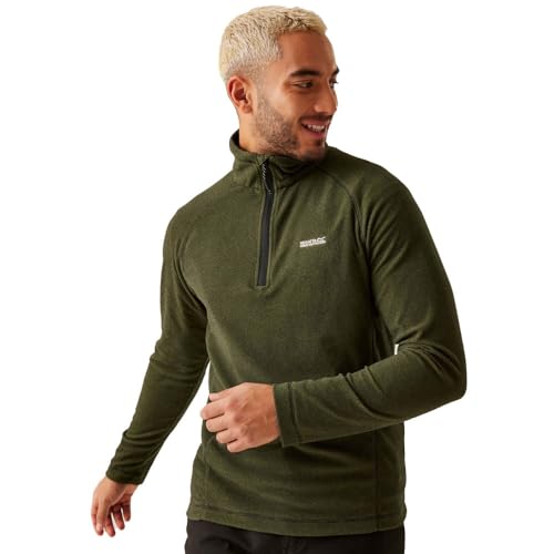 Regatta Montes Lightweight Half Zip Fleece für Herren mit Mikrofleece mit Ministreifen, perfekt für Spaziergänge, Outdoor-Aktivitäten und den täglichen Gebrauch von Regatta