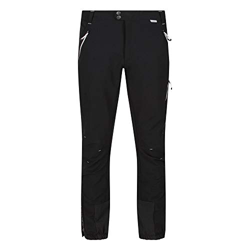 Regatta Herren Mountain Winter Trousers Pantalon Stretch Ultra Extensible Homme Déperlant Avec Taille Élastiquée Et Poches Zippées Hose, Schwarz, FR : 3XL Fabricant : 40" von Regatta