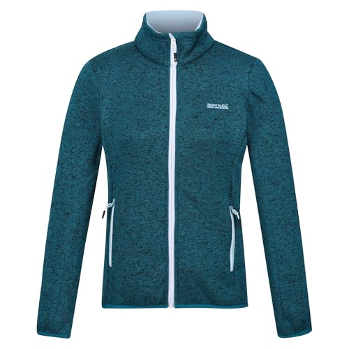 Regatta Newhill Full Zip Fleece für Damen mit meliertem Strickeffekt, perfekt für Spaziergänge, Outdoor-Aktivitäten und den täglichen Gebrauch von Regatta