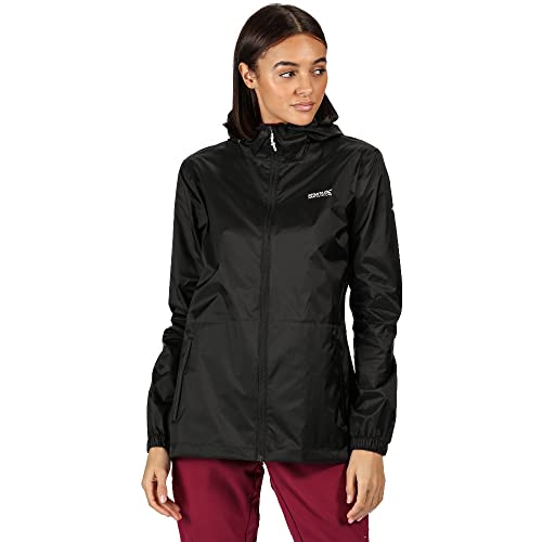 Regatta Damen Pack it III wasserdichte Shell Jacke, schwarz, M (Herstellergröße: 14), l, RWW305 Regatta Damen Pack it III wasserdichte Shell Jacke, schwarz, M (Herstellergröße: 14), l, RWW305 von Regatta