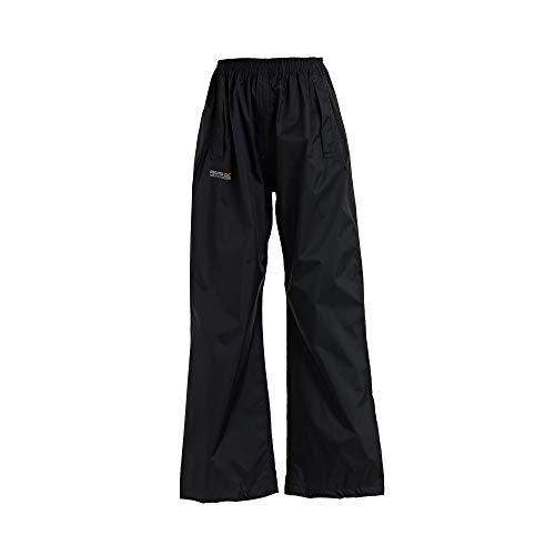 Regatta Unisex-Adult Pack It O/TRS Over Trousers-Black, Size 3-4, 3 Years von Regatta