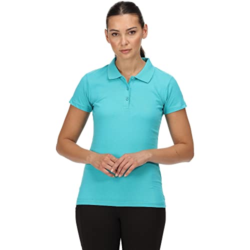Regatta Sinton Damen Poloshirt aus Baumwolle, türkis, 34 Regatta Sinton Damen Poloshirt aus Baumwolle, türkis, 34 von Regatta