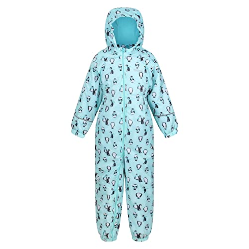 Regatta Unisex Baby Printed Splat II Schneeanzug, Cool Aqua Penguin, 5 Years von Regatta