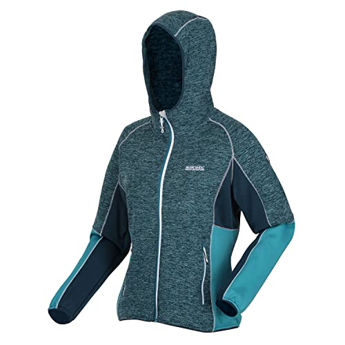 Regatta Strickfleecejacke Damen mit Kapuze, Farbe:Türkis, Größe:38 von Regatta