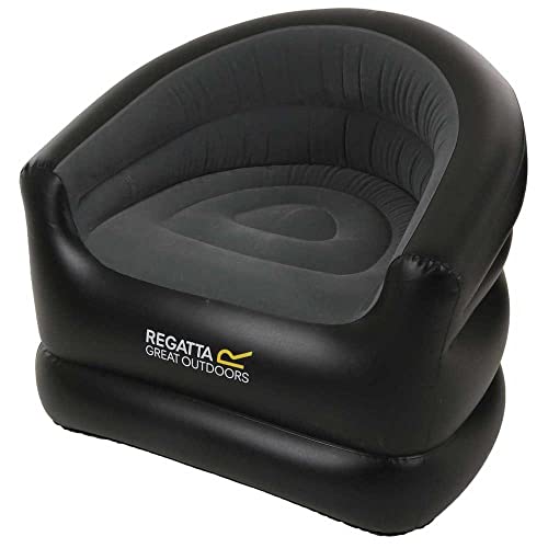Regatta Unisex-Adult Viento Infl Chair Camping Chairs, Black/Ebony, One Size von Regatta