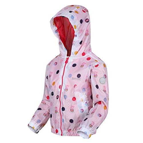 Regatta Muddy Puddle Wasserdichte, gefütterte Shell-Jacke mit Kapuze und aufgedrucktem Muster Regatta Muddy Puddle Wasserdichte, gefütterte Shell-Jacke mit Kapuze und aufgedrucktem Muster von Regatta