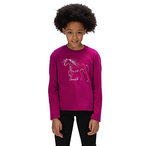 Regatta Unisex-Kinder-T-Shirts Wendell aus Baumwolle mit Grafik-Druck, langärmelig Regatta Unisex-Kinder-T-Shirts Wendell aus Baumwolle mit Grafik-Druck, langärmelig von Regatta
