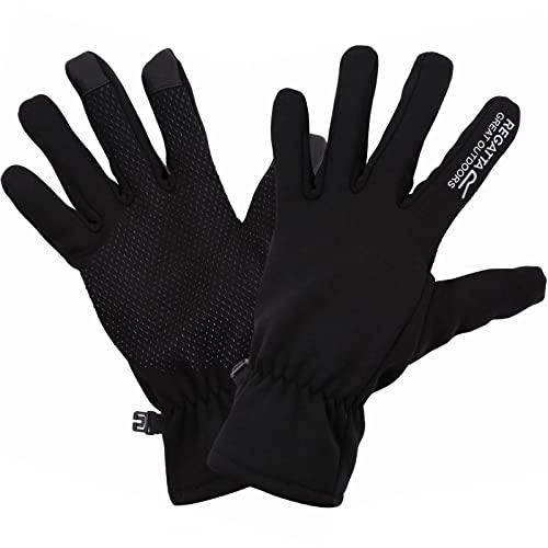 Regatta Unisex Touchtip Tech Extol II Touchscreen Atmungsaktive Handschuhe - Schwarz, Schwarz, S von Regatta