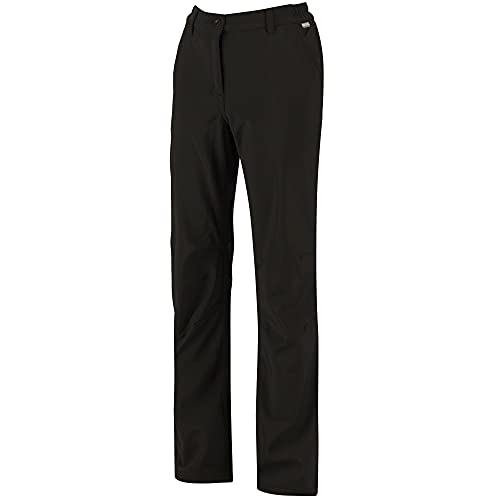 Regatta Damen Fenton Wasserabweisend und Windabweisend Softshell Regular Leg Hose M Schwarz Regatta Damen Fenton Wasserabweisend und Windabweisend Softshell Regular Leg Hose M Schwarz von Regatta