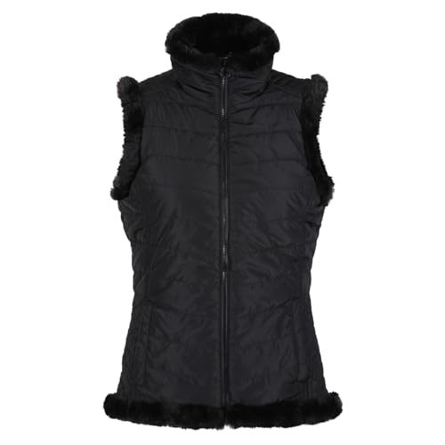 Regatta Winslow wasserabweisender Thermoguard Bodywarmer, mit Pelzbesatz, Schwarz von Regatta