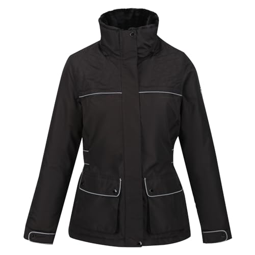 Regatta Damen Linnette Jacket, Blackhighshine, 16 EU von Regatta