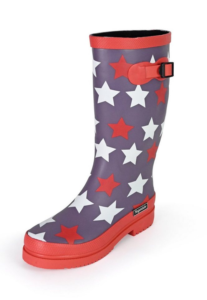 Regenliebe Stars High Gummistiefel Langschaft Stiefel mit Sternen Print Regenliebe Stars High Gummistiefel Langschaft Stiefel mit Sternen Print von Regenliebe
