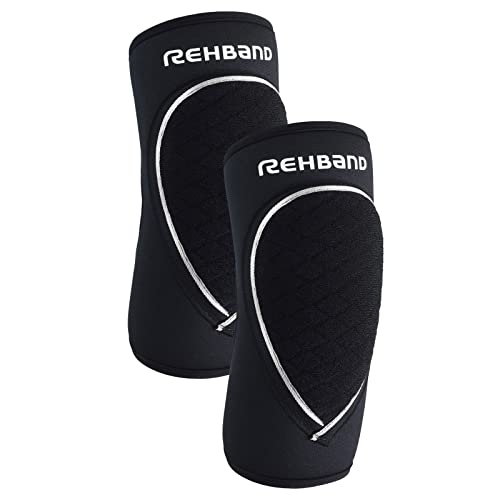 Rehband Ellenbogenschoner Schwarz, Neopren Ellenbogenschutz Handball & Volleyball, Unisex, Farbe:Schwarz - 1 Paar, Größe:XXL Rehband Ellenbogenschoner Schwarz, Neopren Ellenbogenschutz Handball & Volleyball, Unisex, Farbe:Schwarz - 1 Paar, Größe:XXL von Rehband